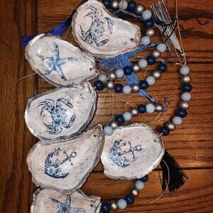 Ocean Inspired Oyster Shell Decor